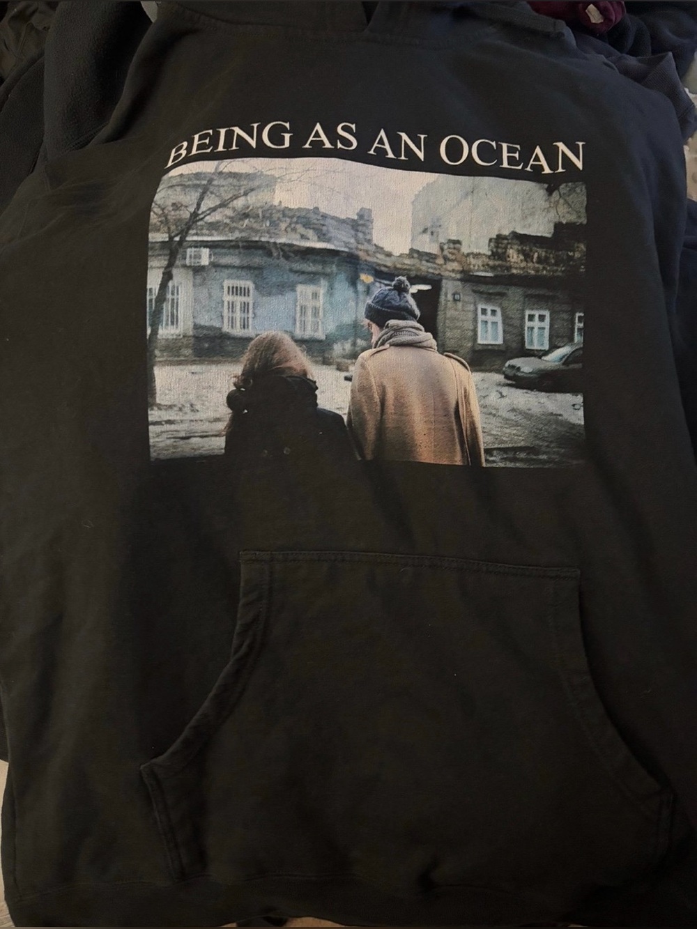Rare Out of Print Being As An Ocean Couple Photo Hoodie Men’s XL